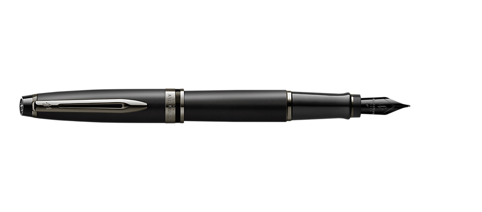 WATERMAN Expert - Black - Blue - Metal - Lacquer - Stainless steel - Medium