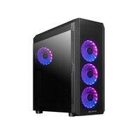 Chieftec GL-04B-OP - Midi Tower - PC - Black - ATX - micro ATX - Mini-ATX - Carbon steel - Tempered glass - Gaming