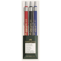 FABER-CASTELL TK-FINE - Black,Blue,Red - 3 pc(s)