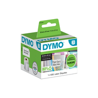 Dymo Multi-Purpose Labels - 32 x 57 mm - S0722540 - White - Self-adhesive printer label - Paper - Removable - Rectangle - LabelWriter