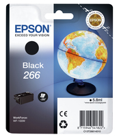 Epson Globe Singlepack Black 266 ink cartridge - Tinte auf Pigmentbasis - 5,8 ml - 250 Seiten - 1 Stück(e)