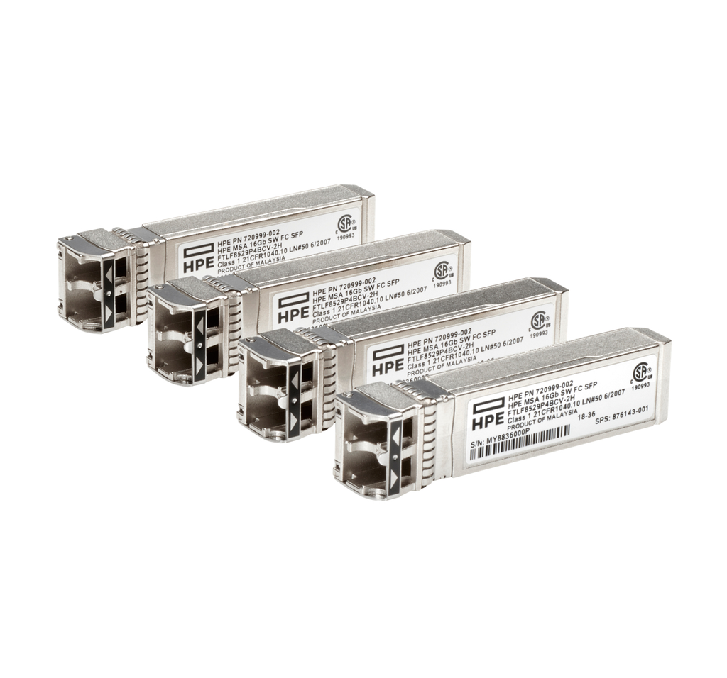 HPE MSA SFP+-Transceiver-Modul 16Gb SW FC SFP 4pk XCVR - Transceiver - Glasfaser (LWL)