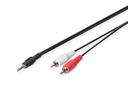 DIGITUS Audio adapter cable, 3.5mm stereo