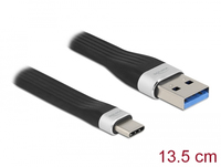 Delock 85771 - 0,135 m - USB A - USB C - USB 3.2 Gen 1 (3.1 Gen 1) - 5000 Mbit/s - Schwarz