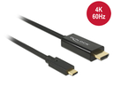 Delock 85291 - 2 m - USB Typ-C - HDMI - Männlich - Männlich - Gold