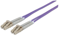 Intellinet Fiber Optic Patch Cable - OM4 - LC/LC - 2m - Violet - Duplex - Multimode - 50/125 µm - LSZH - Fibre - Lifetime Warranty - Polybag - 2 m - OM4 - LC - LC