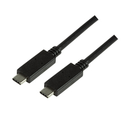 LogiLink CU0128 - 0,5 m - USB C - USB C - USB 3.2 Gen 2 (3.1 Gen 2) - 10000 Mbit/s - Schwarz