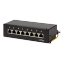 LogiLink Patch Panel - RJ-45 X 8 - Schwarz, RAL 9005