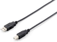 Equip 128860 - 1,8 m - USB A - USB B - USB 2.0 - Männlich/Männlich - Schwarz