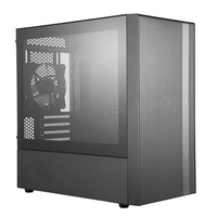 Cooler Master MasterBox NR400 - Mini Tower - PC - Black - micro ATX - Mini-ITX - Plastic - Steel - Gaming