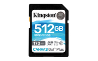 Kingston Canvas Go! Plus - 512 GB - SD - Class 10 - UHS-I - 170 MB/s - 90 MB/s