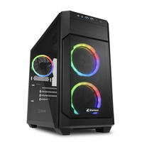 Sharkoon V1000 RGB - Micro Tower - PC - Black - micro ATX - Mini-ITX - Gaming - Multi