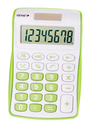 Genie 120 G - Pocket - Display - 8 digits - 1 lines - Battery/Solar - Green - White