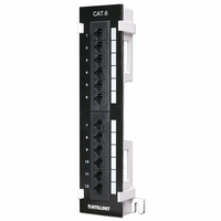 Intellinet Patch Panel - RJ-45 X 12 - Schwarz