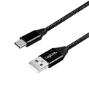 LogiLink CU0140 - 1 m - USB C - USB A - USB 2.0 - 480 Mbit/s - Schwarz
