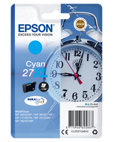 Epson Alarm clock Singlepack Cyan 27XL DURABrite Ultra Ink - Hohe (XL-) Ausbeute - 10,4 ml - 1100 Seiten - 1 Stück(e)