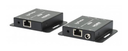 Manhattan 4K HDMI over Ethernet Extender Kit - Extends 4K@30Hz signal up to 40m or a 1080p@60Hz signal up to 70m with a single Cat6 Ethernet Cable - Transmitter and Receiver - Power over Cable (PoC) - Black - Three Year Warranty - Box - 3840 x 2160 pixels - AV tran