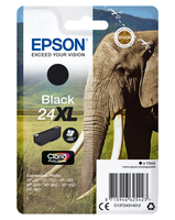 Epson Elephant Singlepack Black 24XL Claria Photo HD Ink - High (XL) Yield - Pigment-based ink - 10 ml - 500 pages - 1 pc(s)
