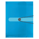 Herlitz 11206141 - A4 - Polypropylen (PP) - Blau - Transparent - Landschaftsportrait - 4 mm - Gummiband
