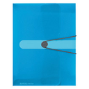 Herlitz 11206141 - A4 - Polypropylene (PP) - Blue,Transparent - Landscape/Portrait - 4 mm - Elastic band