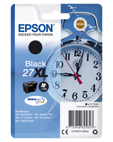 Epson Alarm clock Singlepack Black 27XL DURABrite Ultra Ink - High (XL) Yield - Pigment-based ink - 17.7 ml - 1100 pages - 1 pc(s)