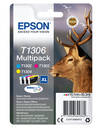 Epson Stag Multipack 3 Farben T1306 DURABrite Ultra Ink - Hohe (XL-) Ausbeute - Tinte auf Pigmentbasis - 10,1 ml - 1 Stück(e) - Multipack