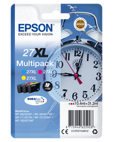 Epson Alarm clock Multipack 3-colour 27XL DURABrite Ultra Ink - Hohe (XL-) Ausbeute - Tinte auf Pigmentbasis - 10,4 ml - 1100 Seiten - 1 Stück(e) - Multipack