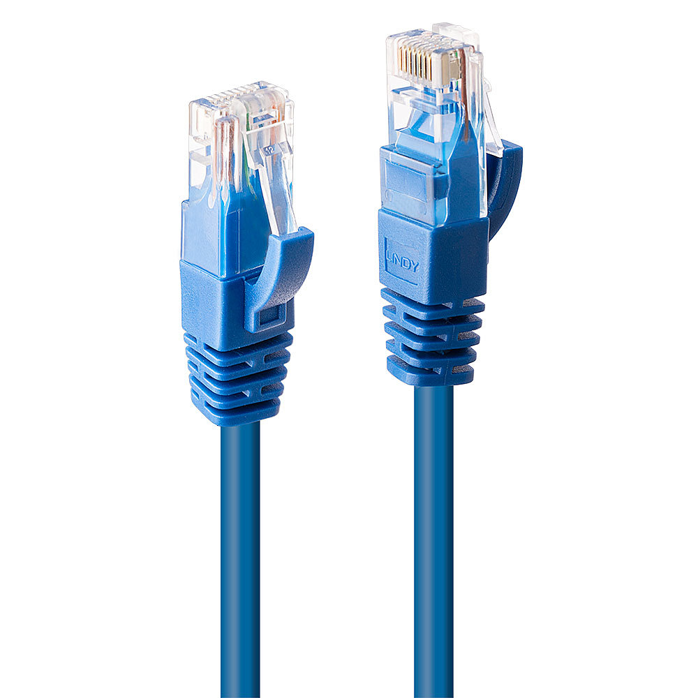 Lindy 48021 - 7.5 m - Cat6 - U/UTP (UTP) - RJ-45 - RJ-45 - Blue