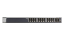 Netgear 28-Port 10G Ethernet Smart Switch (XS728T) - Managed - L2+/L3 - 10G Ethernet (100/1000/10000) - Full duplex - Rack mounting