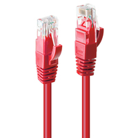 Lindy 0.3m Cat.6 U/UTP Cable - Red - 0.3 m - Cat6 - U/UTP (UTP) - RJ-45 - RJ-45