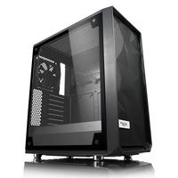 Fractal Design Meshify C – TG - Midi Tower - PC - Schwarz - Transparent - ATX - ITX - micro ATX - Glas - 17,2 cm