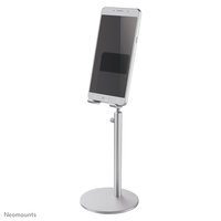 Neomounts by Newstar Höhenverstellbarer Telefon-Ständer - Handy/Smartphone - Passive Halterung - Tisch/Bank - Silber
