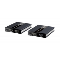 IC Intracom Techly IDATA-HDMI-KVM60 - Transmitter & receiver - Wired - 60 m - Cat5 - Cat5e - Cat6 - Black - Aluminium