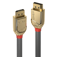 [5946317000] Lindy 15m DisplayPort 1.2 Cable - Gold Line - 15 m - DisplayPort - DisplayPort - Male - Male - 4096 x 2160 pixels