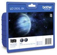 Brother LC-1280XLBKBP2DR - Pigment-based ink - 2 pc(s) - Multi pack