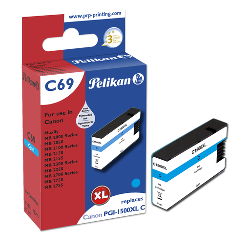 [6587365000] Pelikan C69 Cyan - Box - Ink Cartridge Compatible - cyan