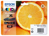 Epson Oranges Multipack 5-colours 33XL Claria Premium Ink - Hohe (XL-) Ausbeute - Tinte auf Pigmentbasis - Tinte auf Farbstoffbasis - 12,2 ml - 8,9 ml - 1 Stück(e)