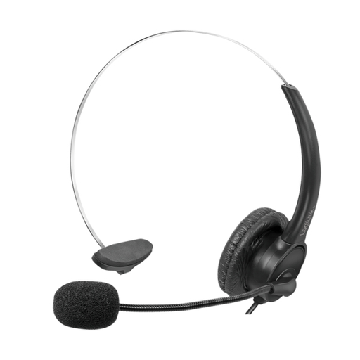 [11872184000] LogiLink Mono Headset mit Mikrofon USB-A-Stecker schwarz Anschluss USB-A Stecker - Headset