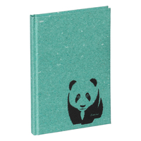 Pagna Save me Panda - Abbildung - Mintfarbe - A6 - 128 Blätter - Punktgitter-Papier - Hardcover