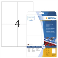 [6173573000] HERMA 4583 - Weiß - Selbstklebendes Druckeretikett - A4 - Laser - Quadratisch - -30 - 80 °C