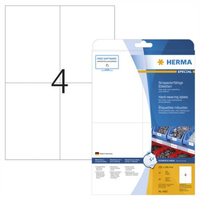 HERMA 4583 - Weiß - Selbstklebendes Druckeretikett - A4 - Laser - Quadratisch - -30 - 80 °C