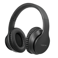 [8878746000] LogiLink BT0053 - Headset - Head-band - Music - Black - Binaural - Wireless