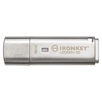 [14287184000] Kingston IronKey Locker+ 50 - 16 GB - USB Typ-A - 3.2 Gen 1 (3.1 Gen 1) - 145 MB/s - Kappe - Silber