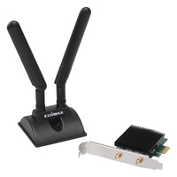 [8921433000] Edimax EW-7833AXP - Kabelgebunden - PCI Express - WLAN / Bluetooth - Wi-Fi 6 (802.11ax) - 2400 Mbit/s - Schwarz