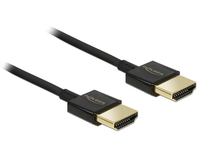 [4766283000] Delock HDMI/HDMI - 1 m - 1 m - HDMI Type A (Standard) - HDMI Type A (Standard) - 3840 x 2160 pixels - 3D - Black