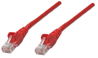 [1658079000] Intellinet Network Patch Cable - Cat5e - 10m - Red - CCA - U/UTP - PVC - RJ45 - Gold Plated Contacts - Snagless - Booted - Lifetime Warranty - Polybag - 10 m - Cat5e - U/UTP (UTP) - RJ-45 - RJ-45