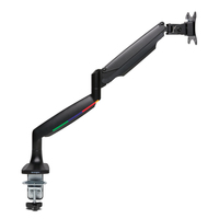 [8754017000] Kensington SmartFit® One-Touch Height Adjustable Single Monitor Arm - Clamp - 9 kg - 33 cm (13") - 86.4 cm (34") - 100 x 100 mm - Black