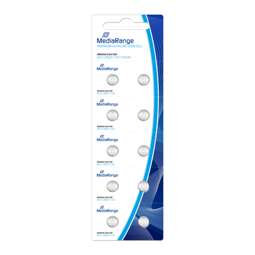 [3851491000] MEDIARANGE MRBAT110 - Einwegbatterie - Alkali - 1,5 V - 10 Stück(e) - 13 mAh - Cd (cadmium) - Hg (Quecksilber)