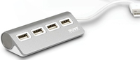 [5019615000] PORT Designs 900120 - USB 2.0 - USB 2.0 - 480 Mbit/s - Gray - White - Acrylonitrile butadiene styrene (ABS) - Aluminum - 0.12 m