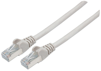 Intellinet Premium Netzwerkkabel - Cat6 - S/FTP - 100% Kupfer - Cat6-zertifiziert - LS0H - RJ45-Stecker/RJ45-Stecker - 2,0 m - grau - 2 m - Cat6 - S/FTP (S-STP) - RJ-45 - RJ-45